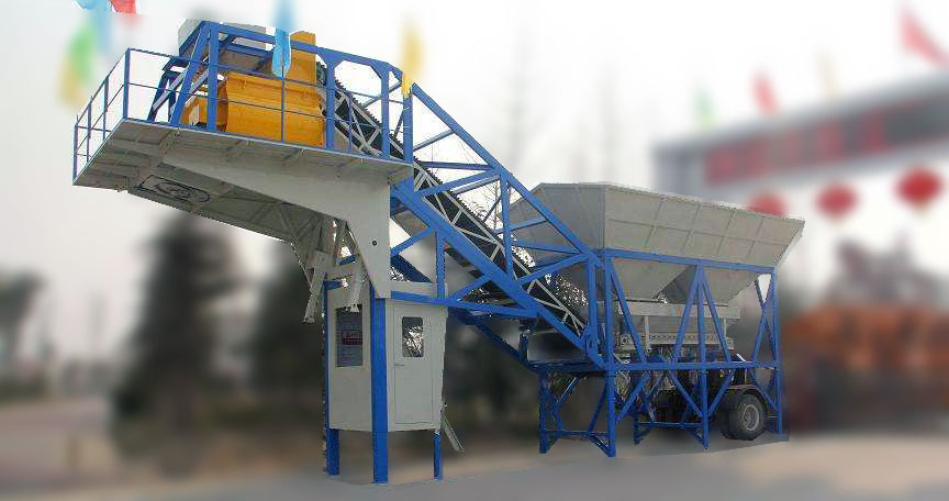 Commercial Ready Mix Mobile Concrete Batching Plant