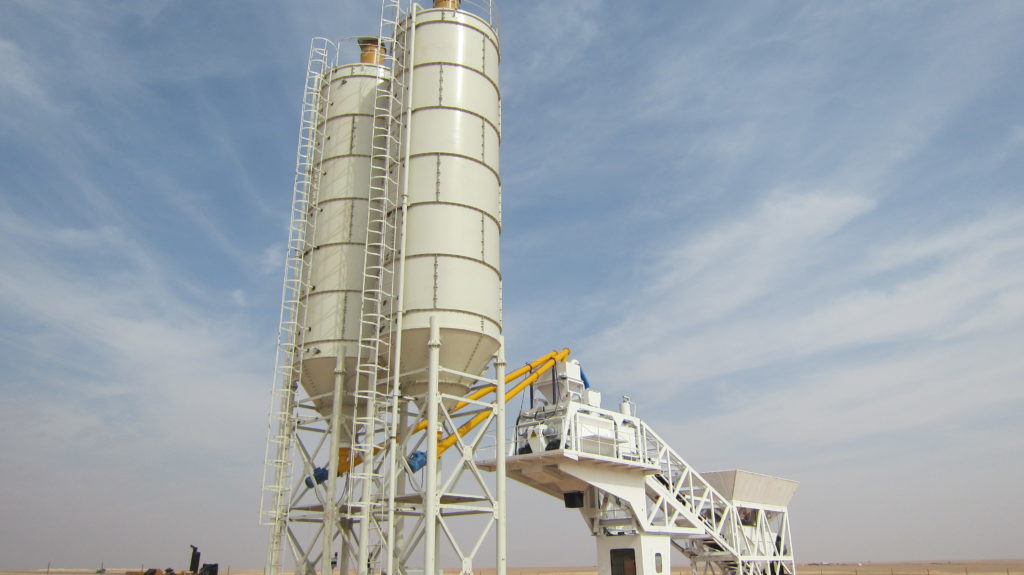 Popular 75cbm/H Mobile Concrete Batching Plant