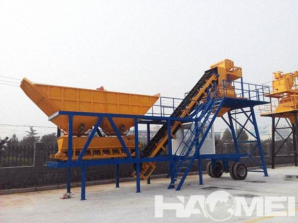 ready mixed mobile concrete batching plant