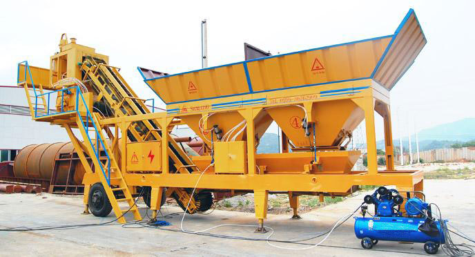 mobile wet concrete batching plant