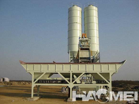 hopper lift concrete batching plant