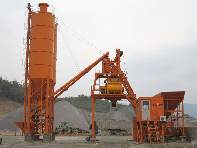 high efficient concrete batching plant