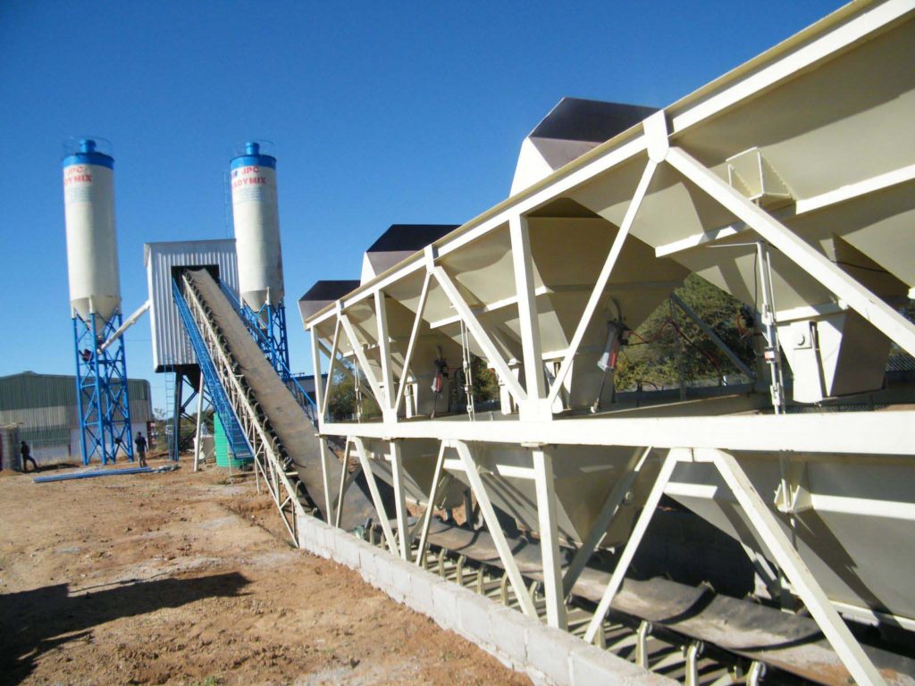 hzs60 stationary concrete batching plant