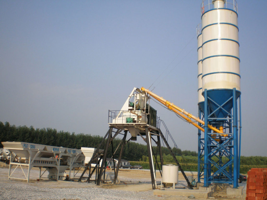 hzs series ready-mixed concrete batching plant