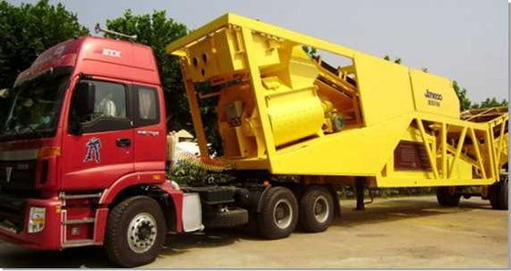 mobile cement concrete batching plant